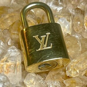 Gold LV Padlock #300
